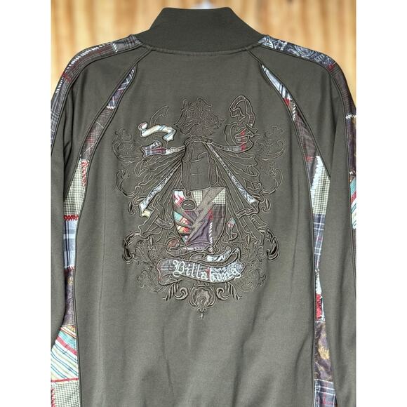Y2K Billabong Streetwear Mens Large Patchwork Embroidered Logo Track Jacket Rare - Picture 4 of 11